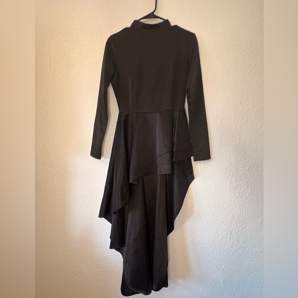 Elegant Black Asymmetrical Dress